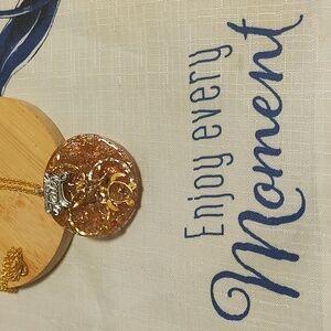 Gold Faith Pendant Necklace